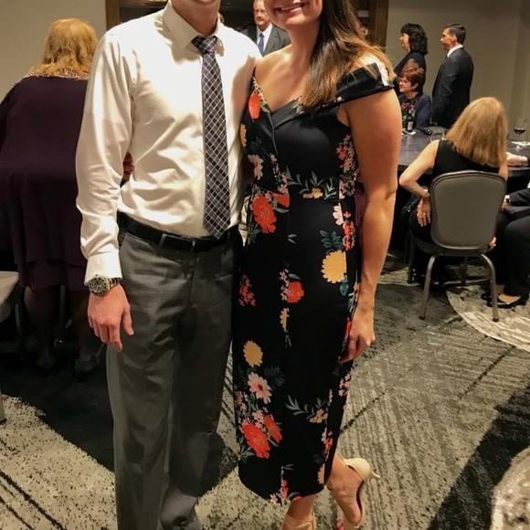 {ASOS} A-line Floral Off the Shoulder Dress - Picture 5 of 5